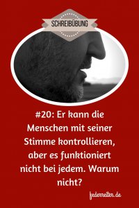 Die Silhouette eines Mannes mit Bart und leicht geöffnentem Mund.