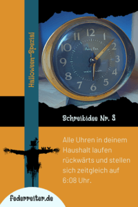 Federreiter Halloween Spezial Schreibidee Nr. 3